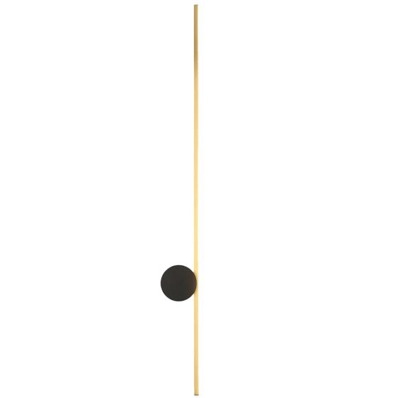 TOOLIGHT seinävalaisin LHJ062-W musta, kulta, 6x10x90cm