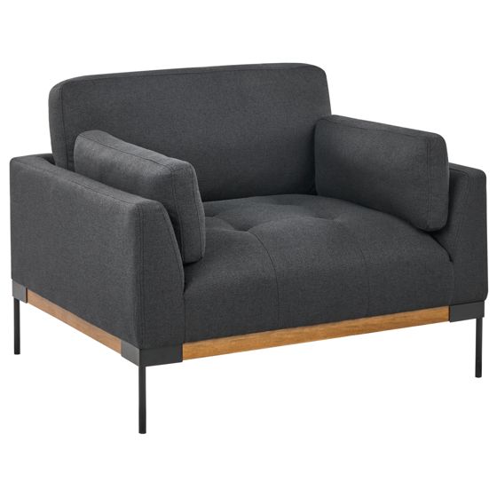 Nojatuoli SKAVEN kangas Musta