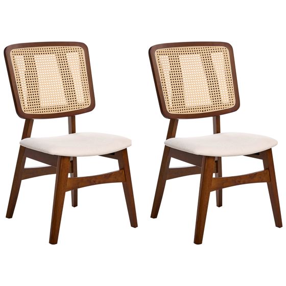 Ruokatuolisetti 2 kpl ALCOVA puu Ruskea