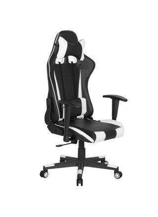 Työtuoli pyörivä GAMER keinonahka Valkoinen