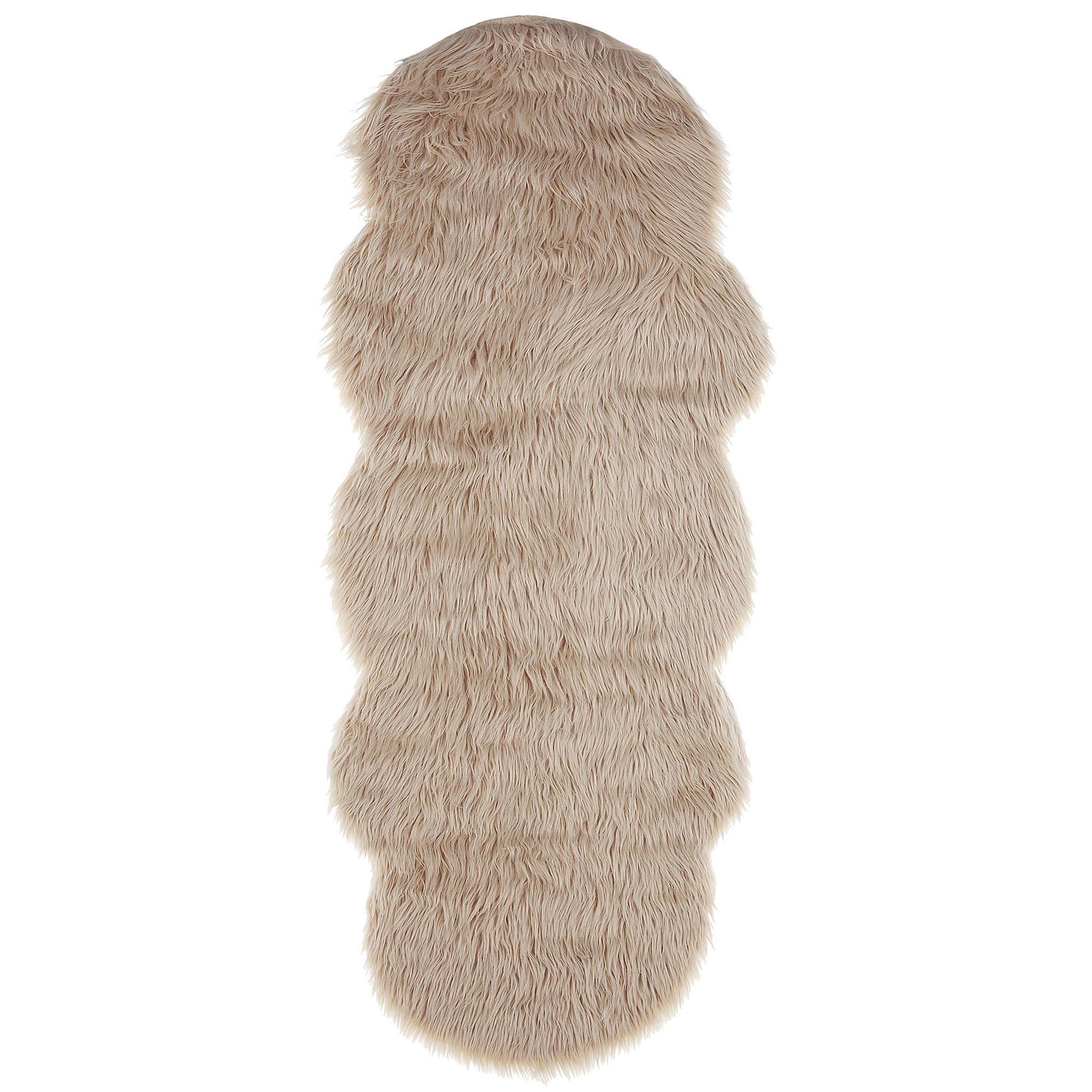 Tekoturkismatto MAMUNGARI Beige 60 x 180 cm