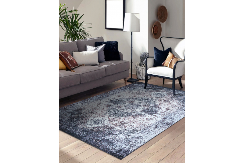 ANTIKA matto ancret washedstone, moderni koriste, pestävä - harmaa 160x220 cm