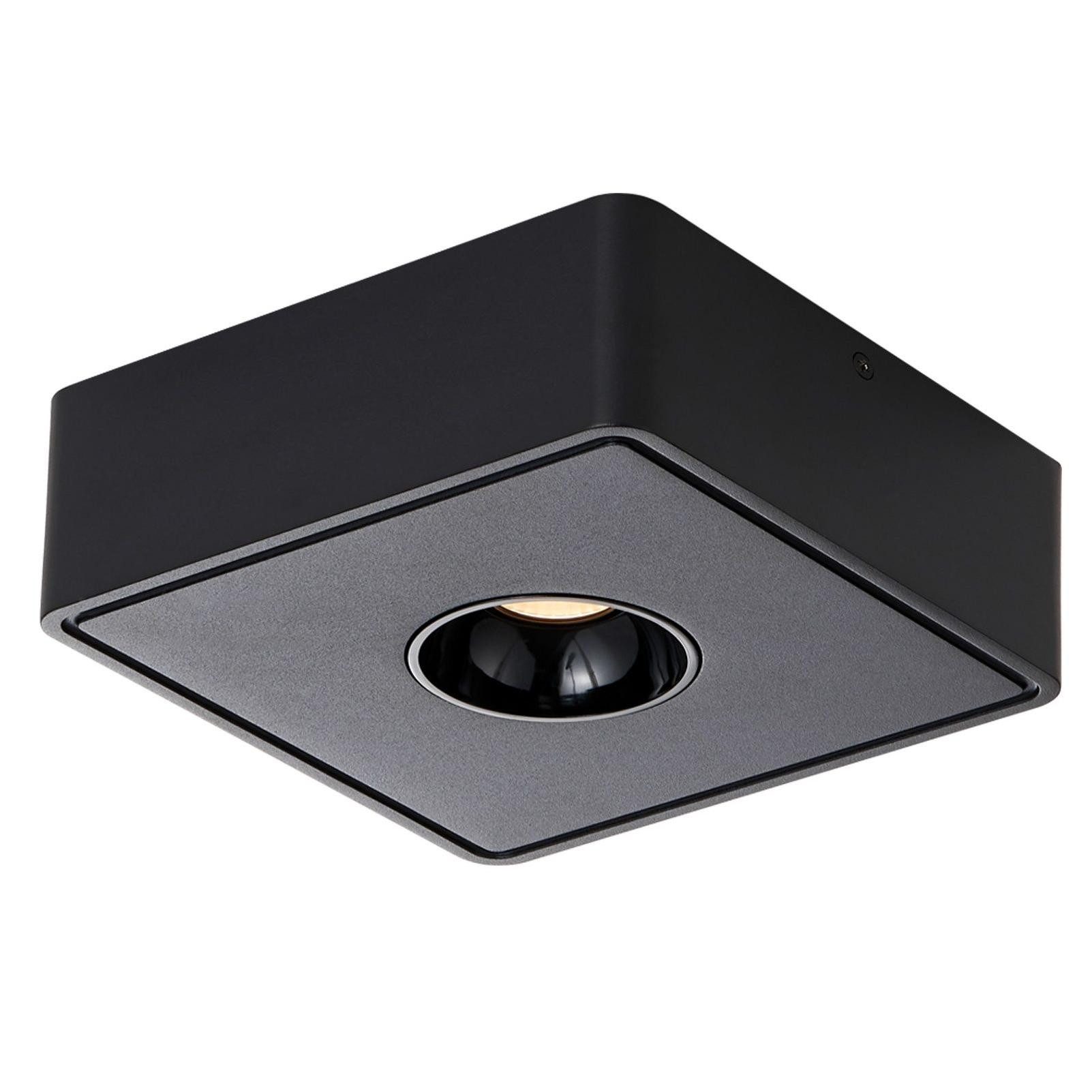 NETTLIFE LED-kattospottivalaisin musta 7 W pinta-asennettava kulmikas lämmin valkoinen pieni kattovalaisin olohuoneeseen