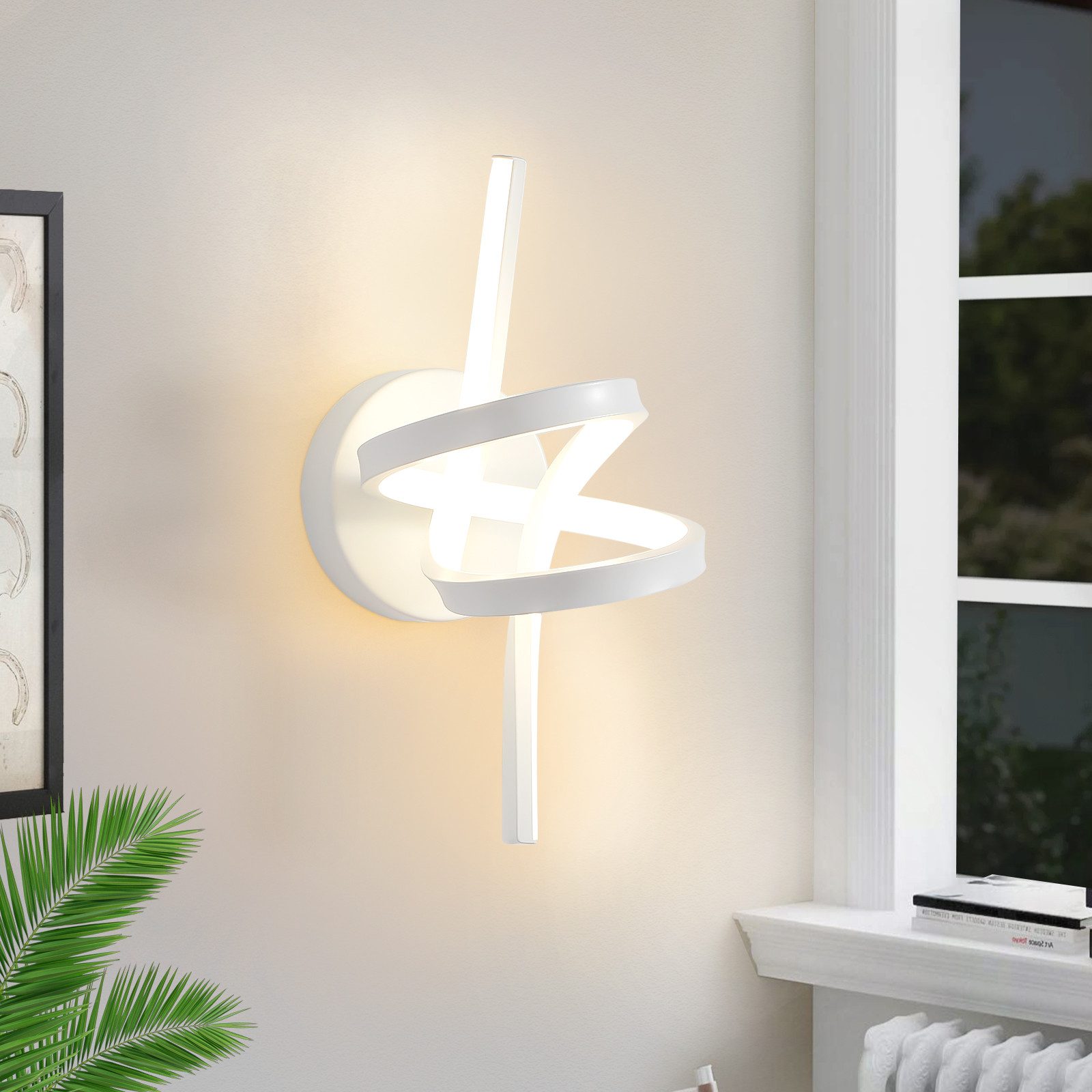 NETTLIFE LED - seinävalaisin musta sisäkäyttöön, 7W, lämmin Valkoinen, 3000K, moderni, portaikko, alumiini