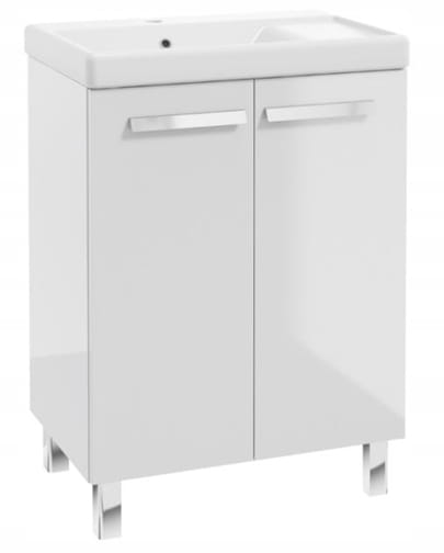 Kylpyhuonesarja: kaappi pesualtaalla 80x60 + hana, sifoni, click-clack tulppa Bonita