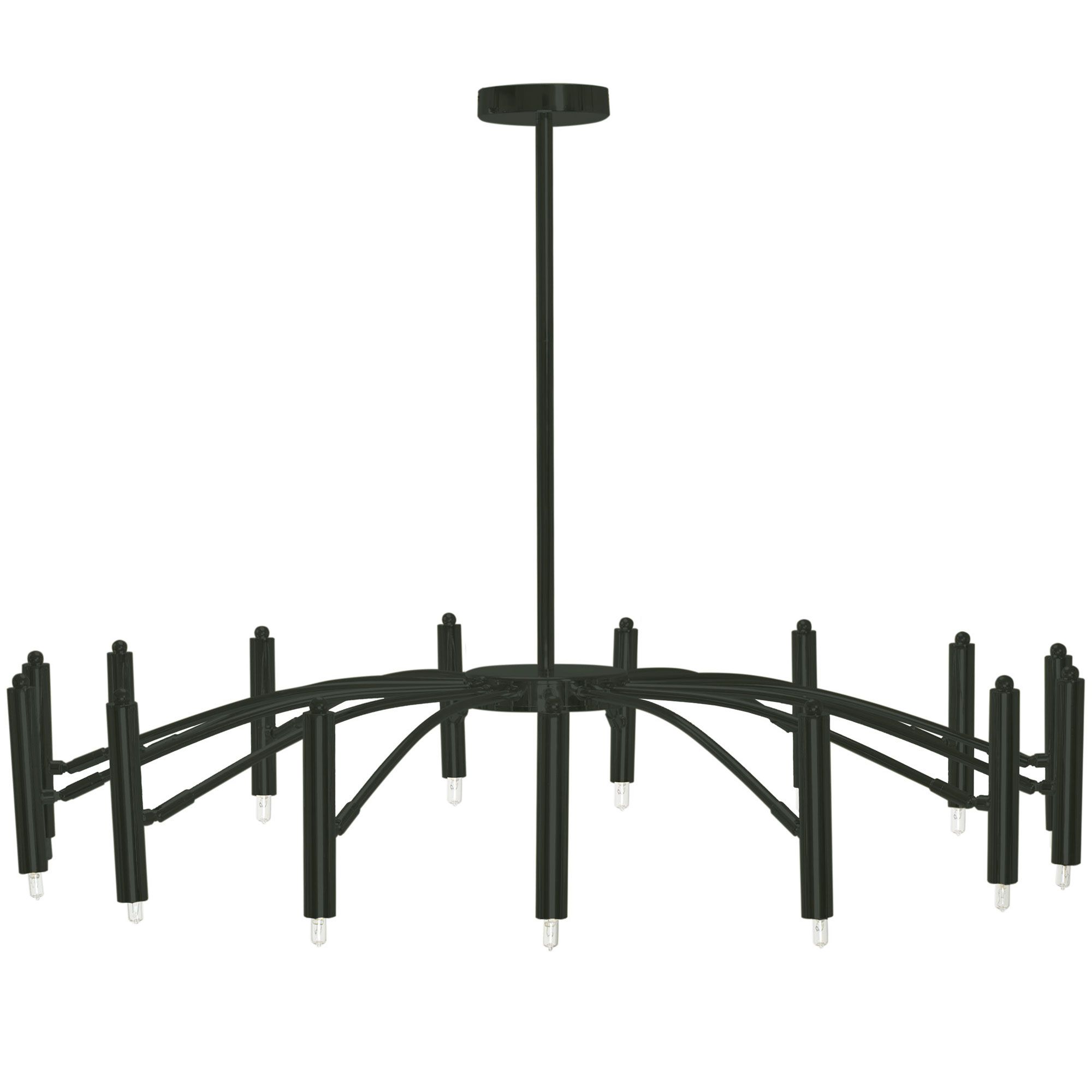 TOOLIGHT riippuva kattovalaisin APP1196-15CP musta, 97x97x68cm