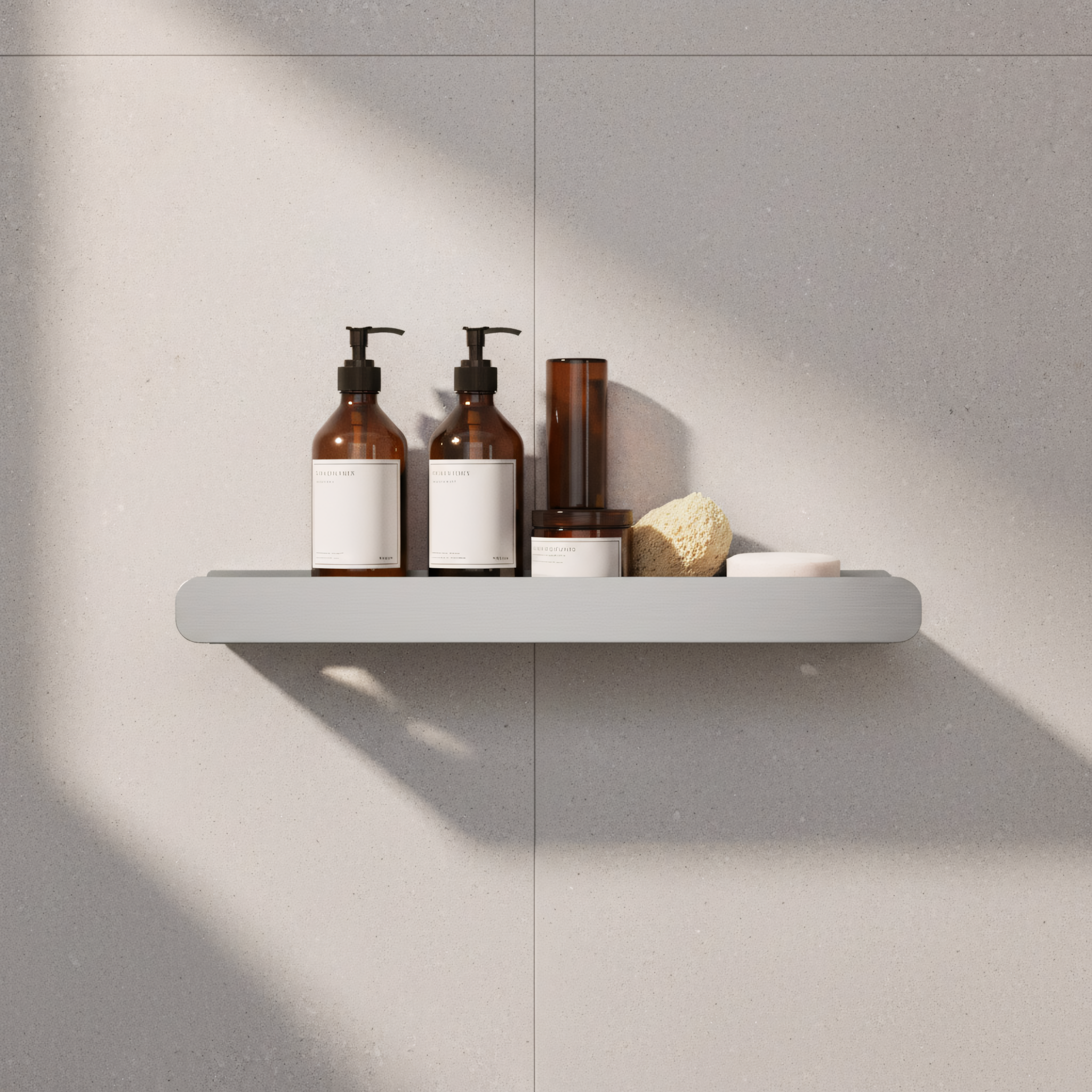 REA kylpyhuonehylly SF03-450 harjattu teräs, 45X9X5CM
