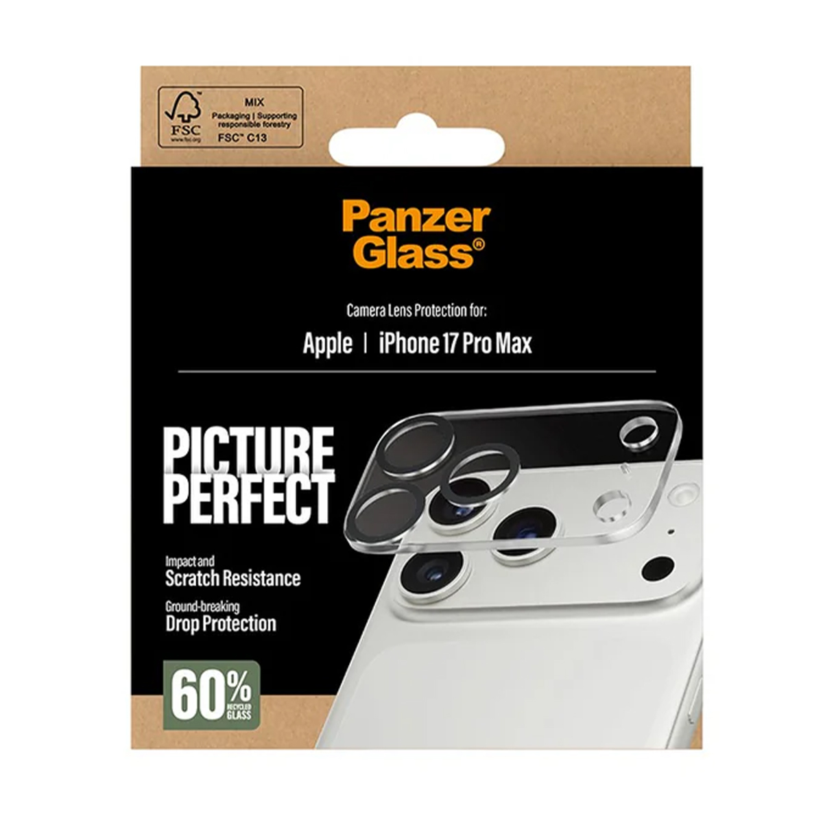 Kameran linssinsuojalasi iPhone 17 Pro Maxille, PicturePerfect
