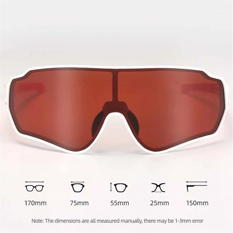 Polarisoidut valokuvatunnelin pyöräilylasit, tuulenpitävät