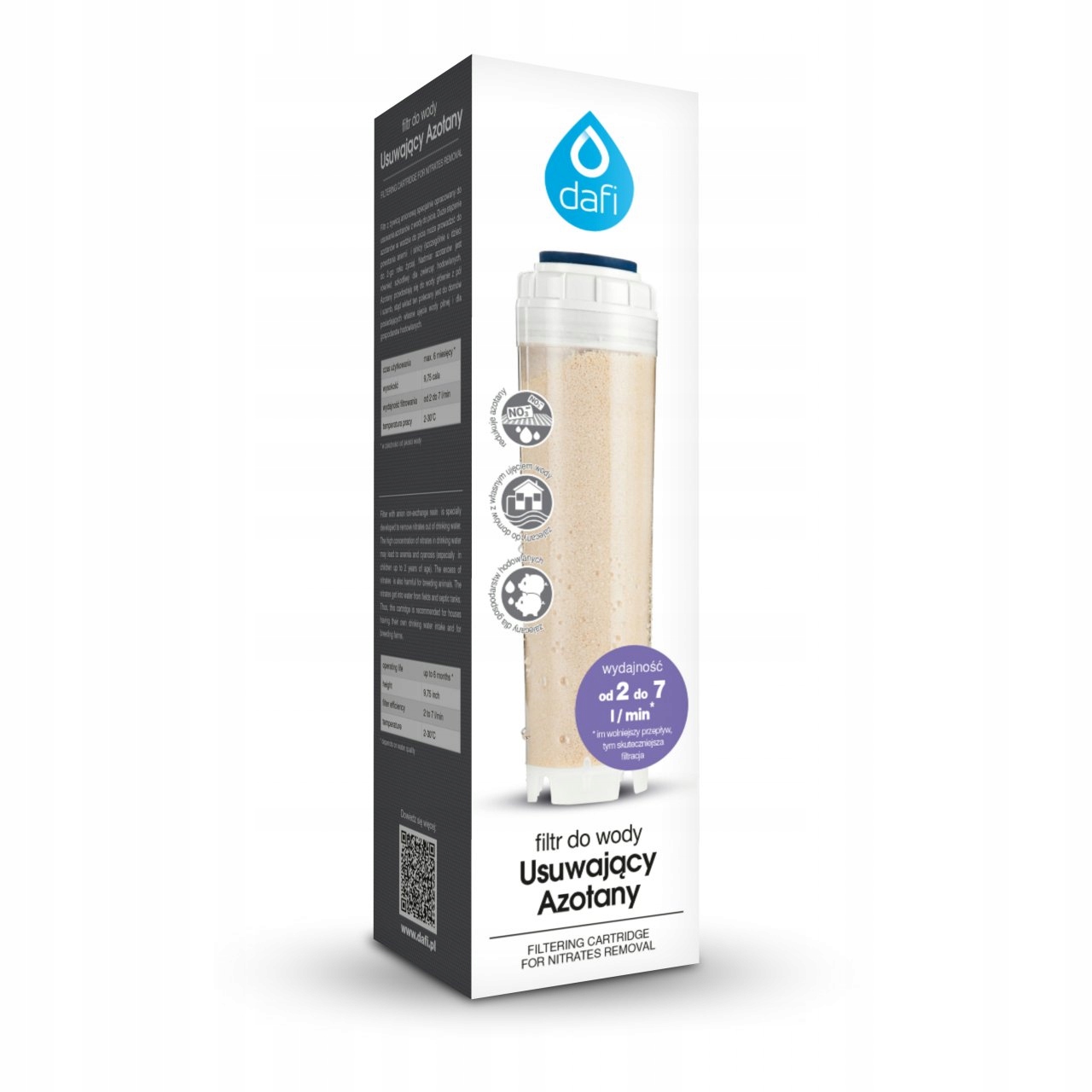 Nitraattien poistosuodatin vedestä, anionihartsilla