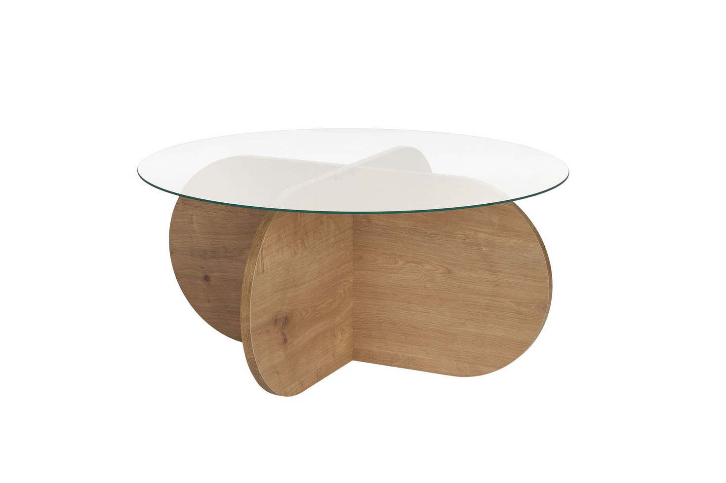 Norda Design Moderni sohvapöytä, karkaistu lasi, 75 x 35 x 75 cm | 100 % melamiinipinnoitettu | Tyylikäs ja kestävä