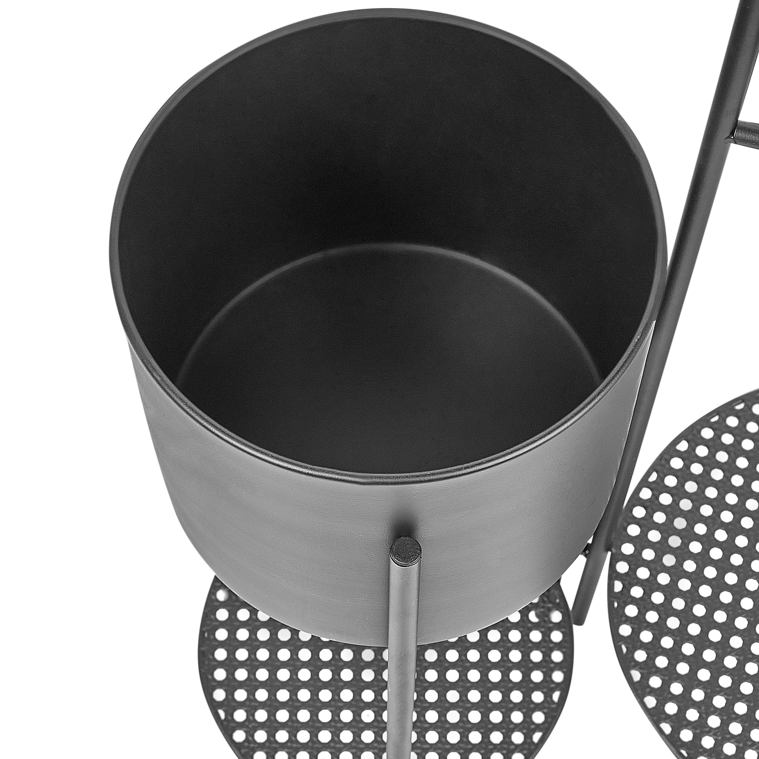 Kukkateline ULMUS metalli 58 cm Musta