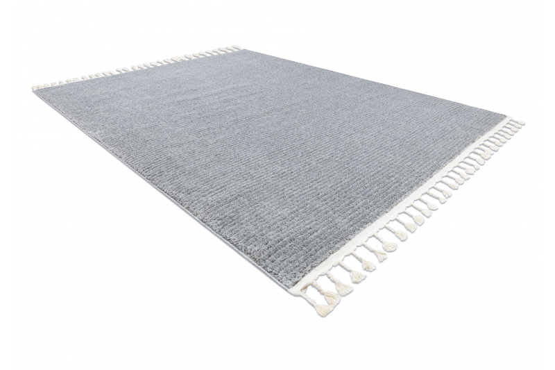 Matto SEVILLA PC00B nauhat, raidat harmaa Tupsut berbery Marokkolainen shaggy 240x330 cm