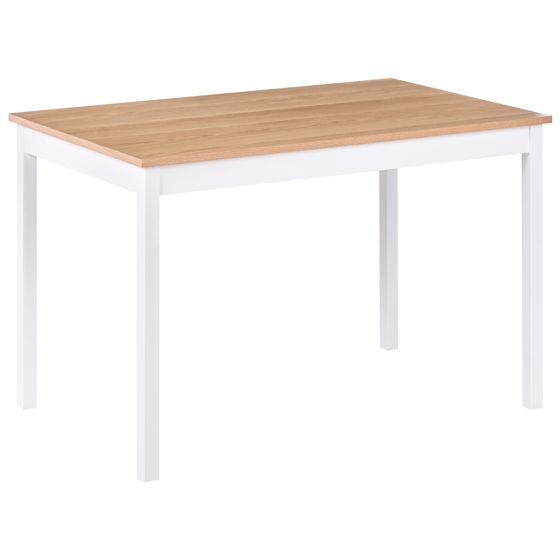 Ruokapöytä HOUSTON Vaalea tammiviilu 125 cm 75 cm