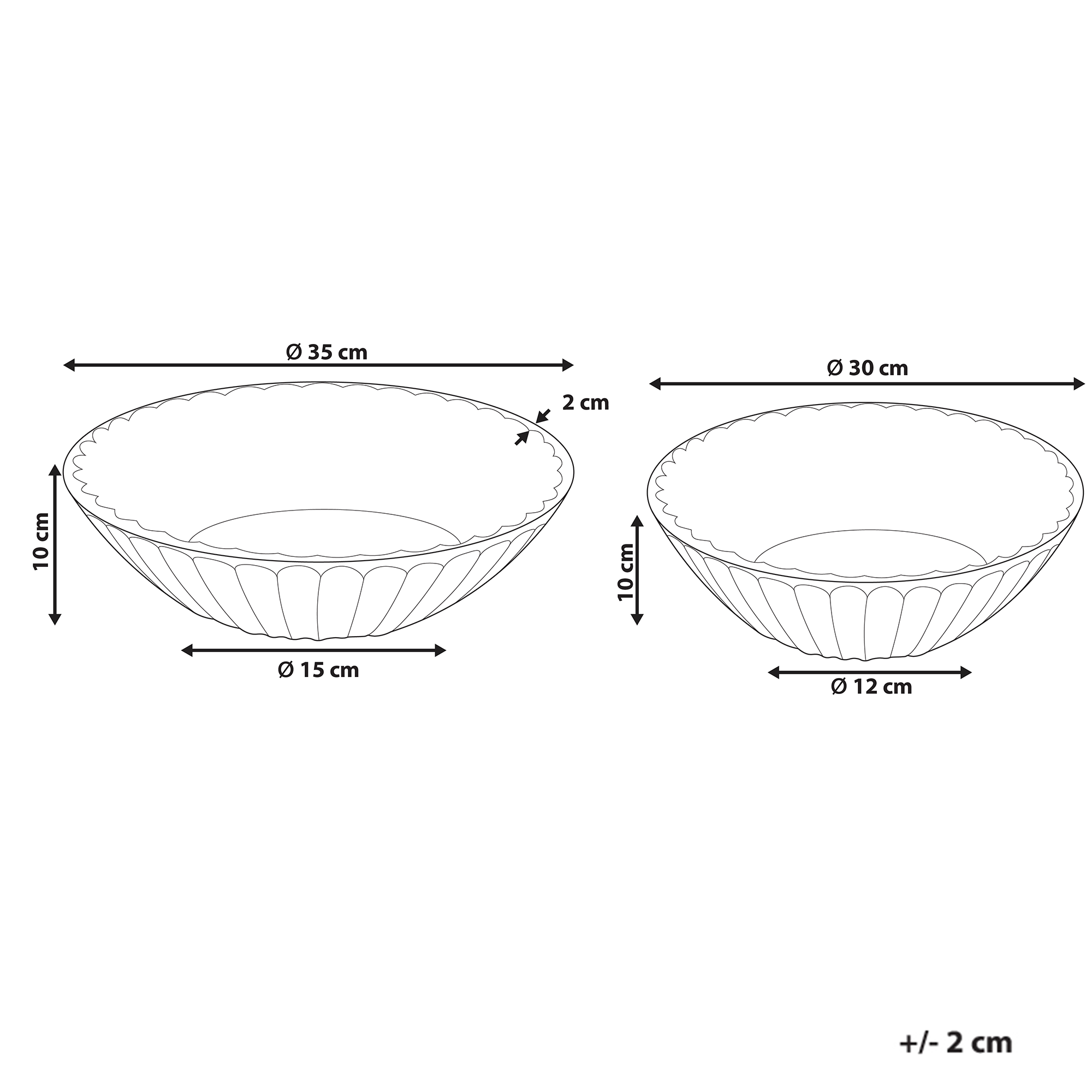 Kulhosetti 2 kpl SOHAG mangopuu Ruskea