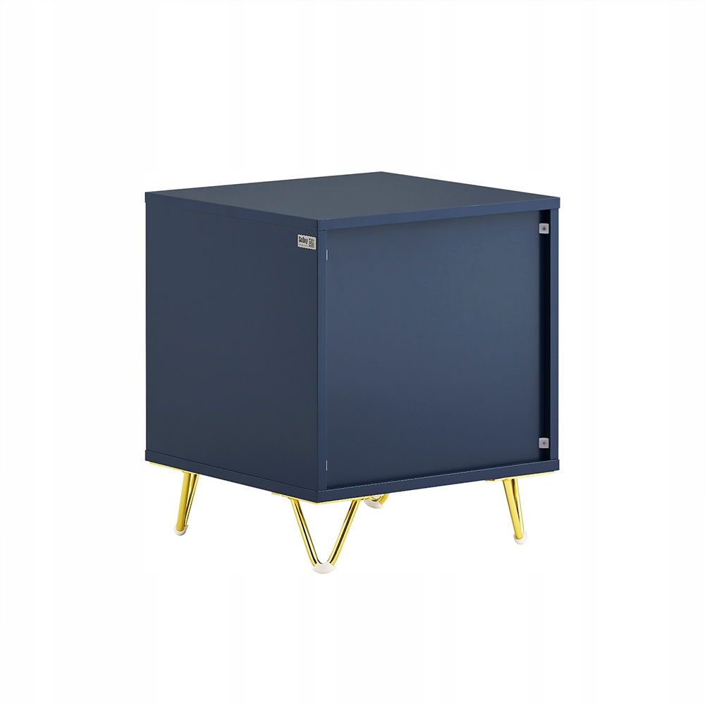 SoBuy Yöpöytä 2-laatikko sininen 40x40x47 cm moderni FBT115-B