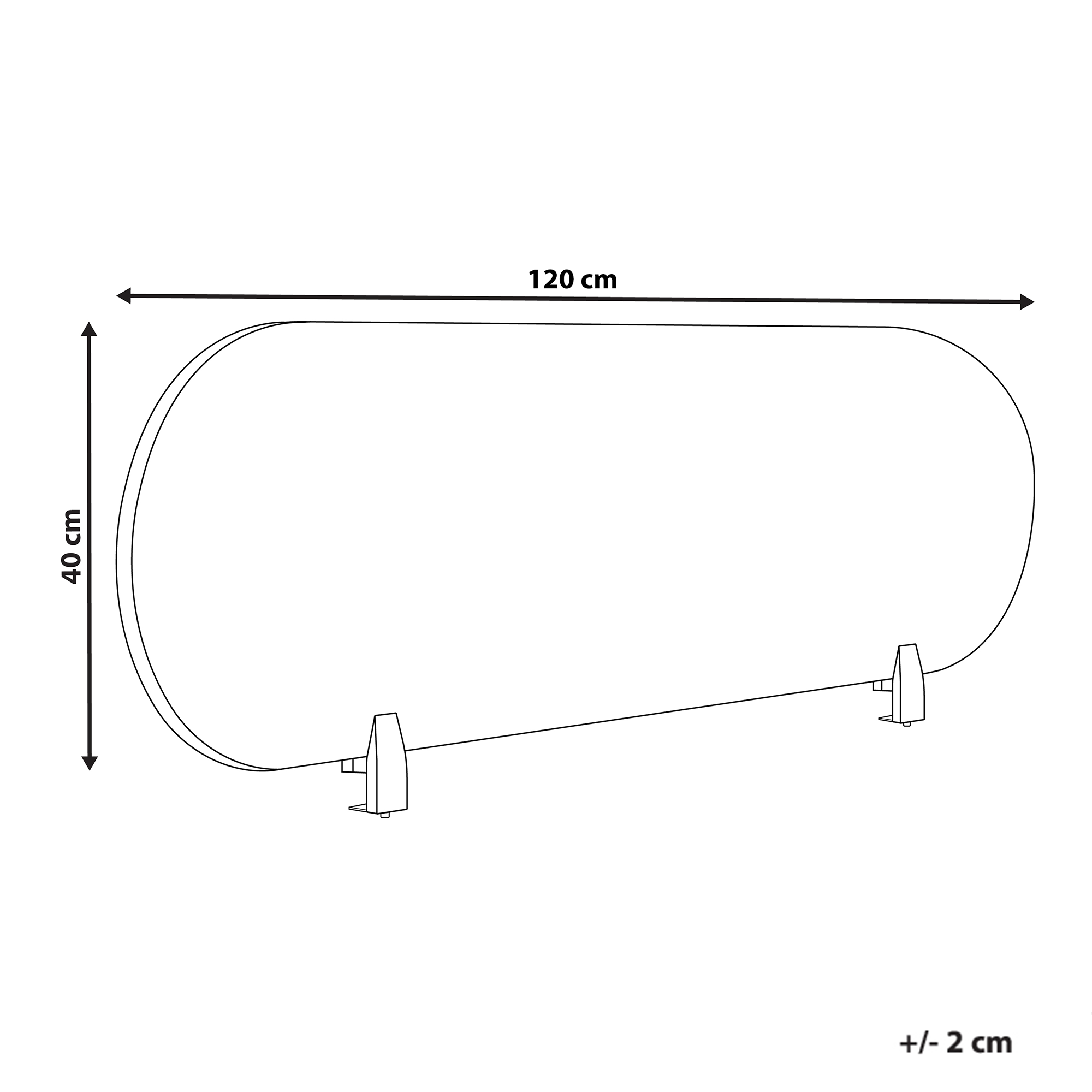 Työpöydän väliseinä SPARKY Vaaleanharmaa