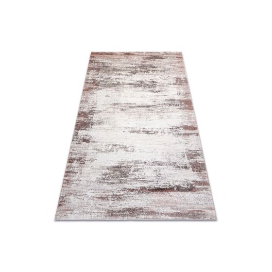 Matto CORE W9775 varjostettu - rakenteellinen, kaksi kerrosta fleeceä, beige / vaaleanpunainen 140x190 cm