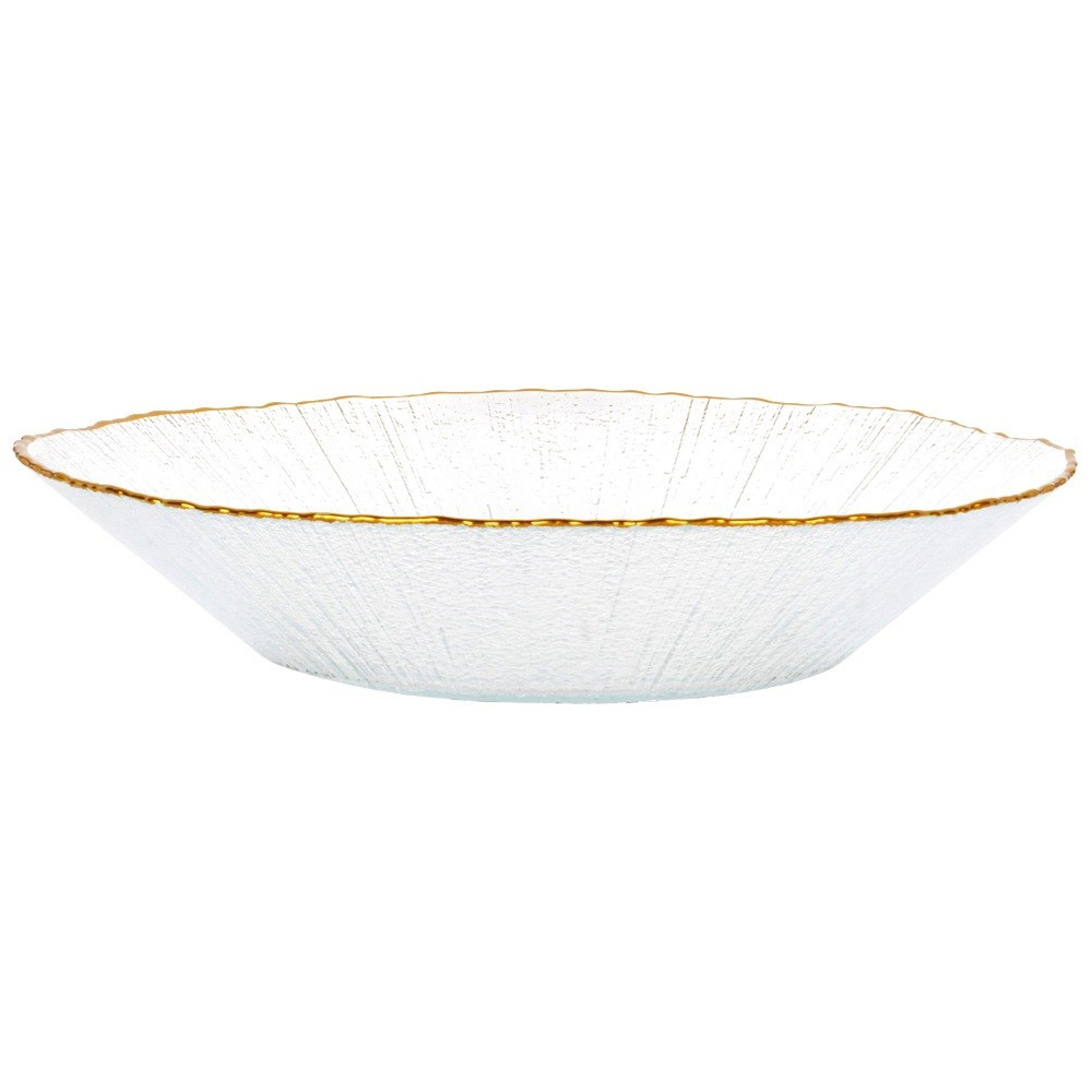 Kultainen lasinen salaattikulho 20,5 cm, 500 ml