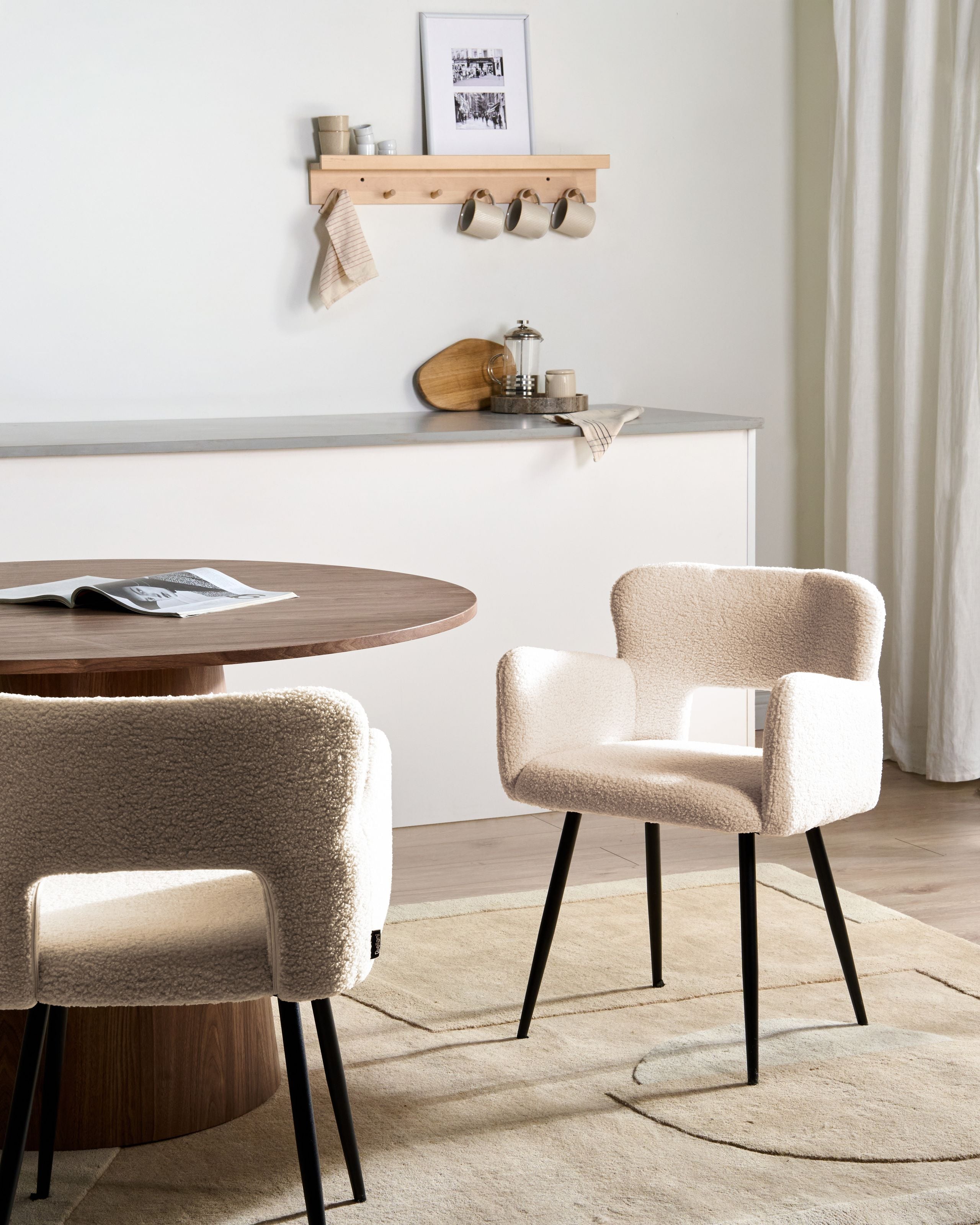 Ruokatuolisetti 2 kpl SANILAC Buklee Beige