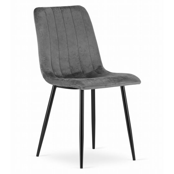 LAVA-tuoli, tummanharmaa sametti (1 kpl)