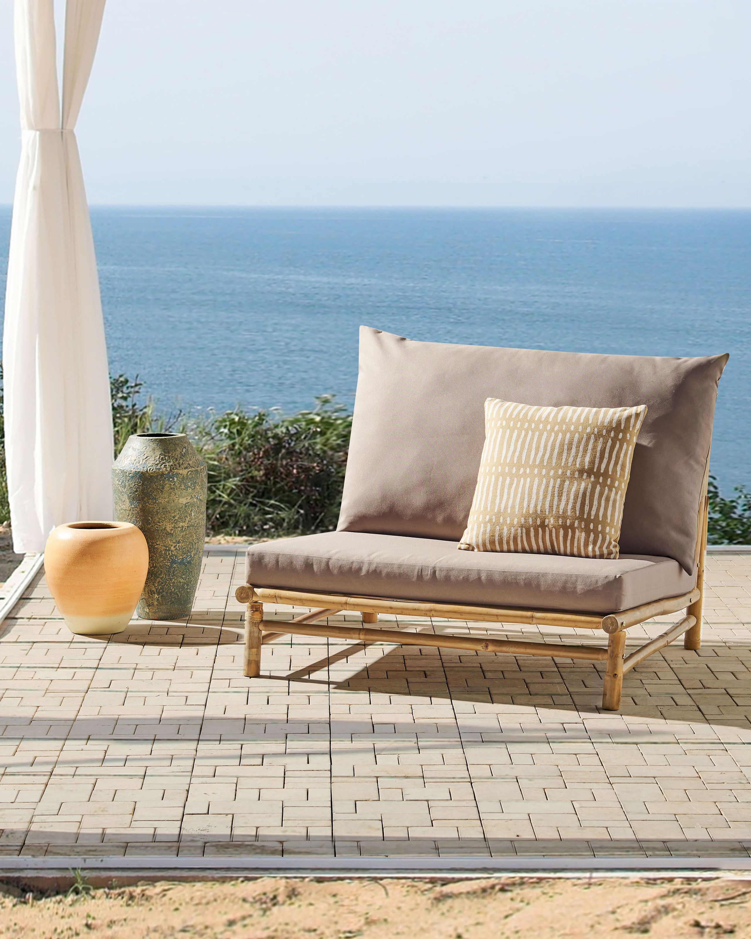 Puutarhatuoli TODI bambu Ruskeanharmaa