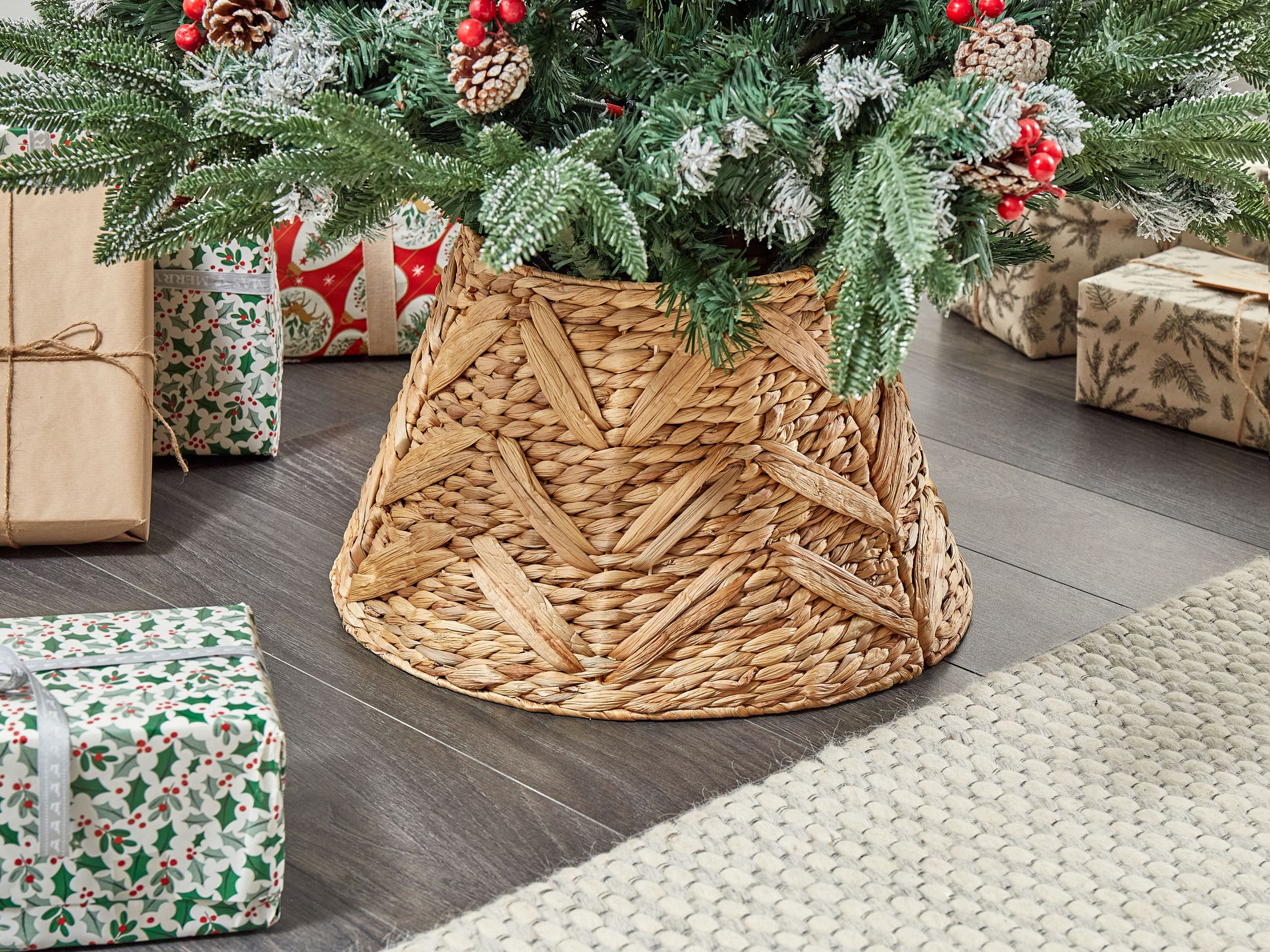 Kuusenjalan suojus SAPIN Vesihyasintti Luonnonväri 45 cm