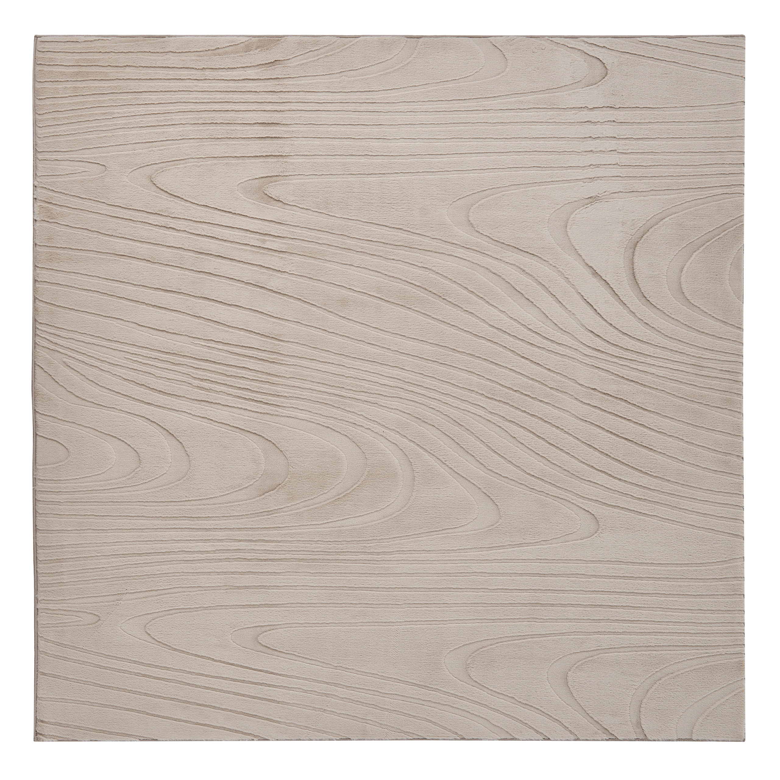 Tekoturkismatto ONTAKE Beige 160 x 160 cm