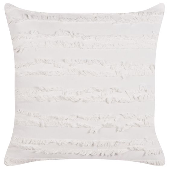 Koristetyyny MAKNEH puuvilla 45 x 45 cm Valkoinen Hillitty