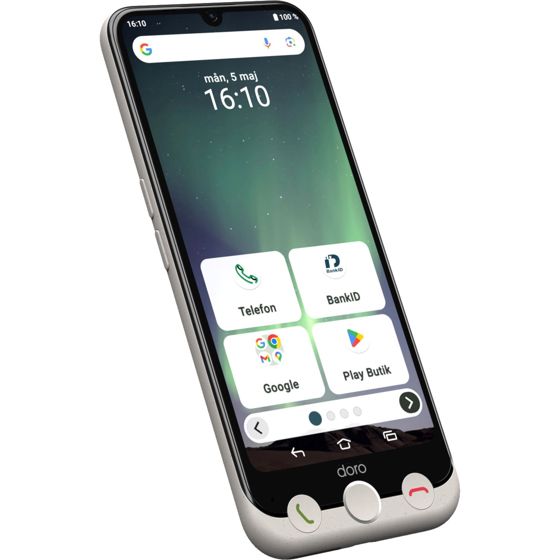 Älypuhelin 4G suurella näytöllä, kaksoiskameralla, helppokäyttöisellä käyttöliittymällä