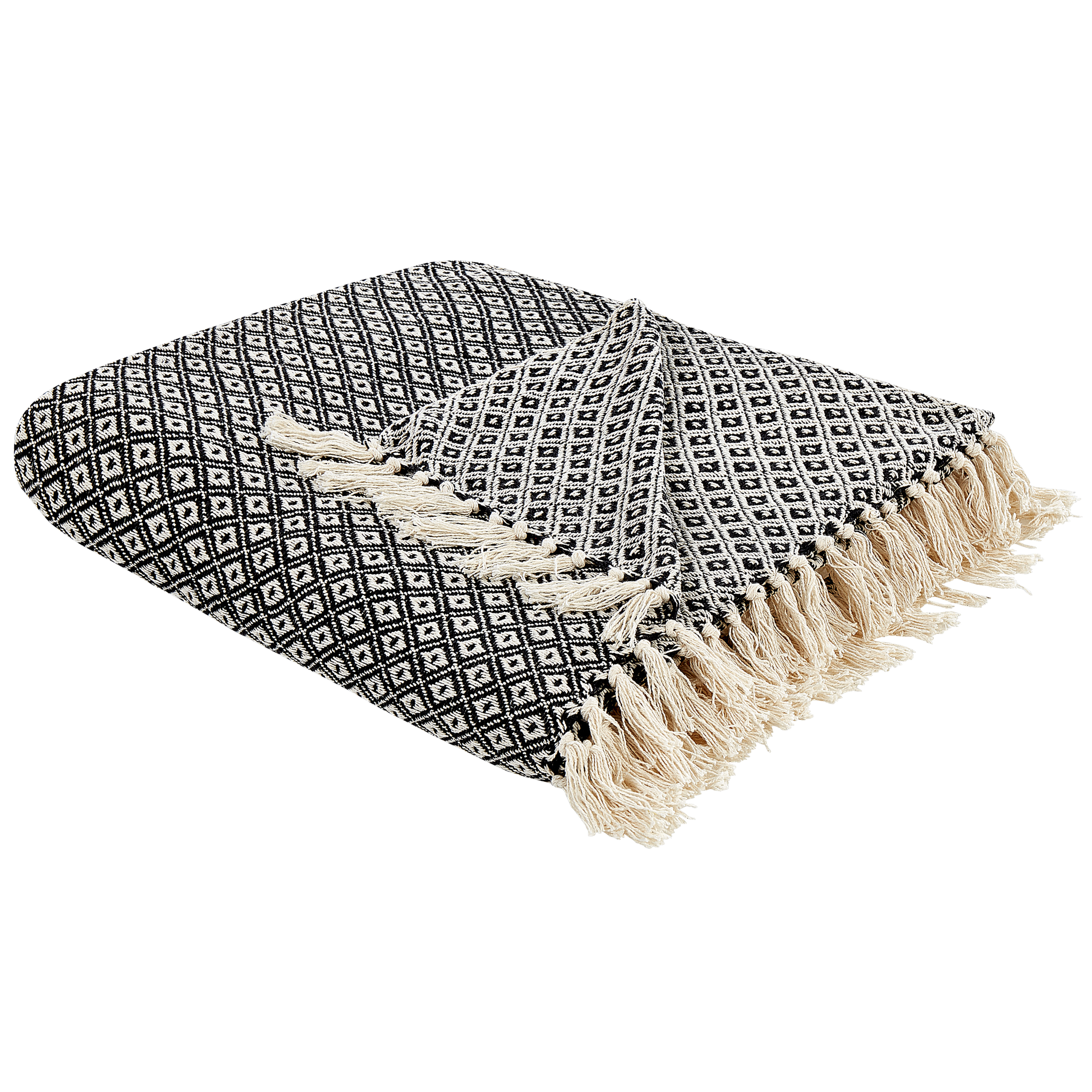 Torkkupeitto CHYAMA puuvilla 200 x 220 cm Musta