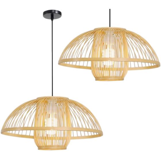 TOOLIGHT riippuvalaisin APP887-1CP NATURAL BOHO Ruskea, 23x40x80cm