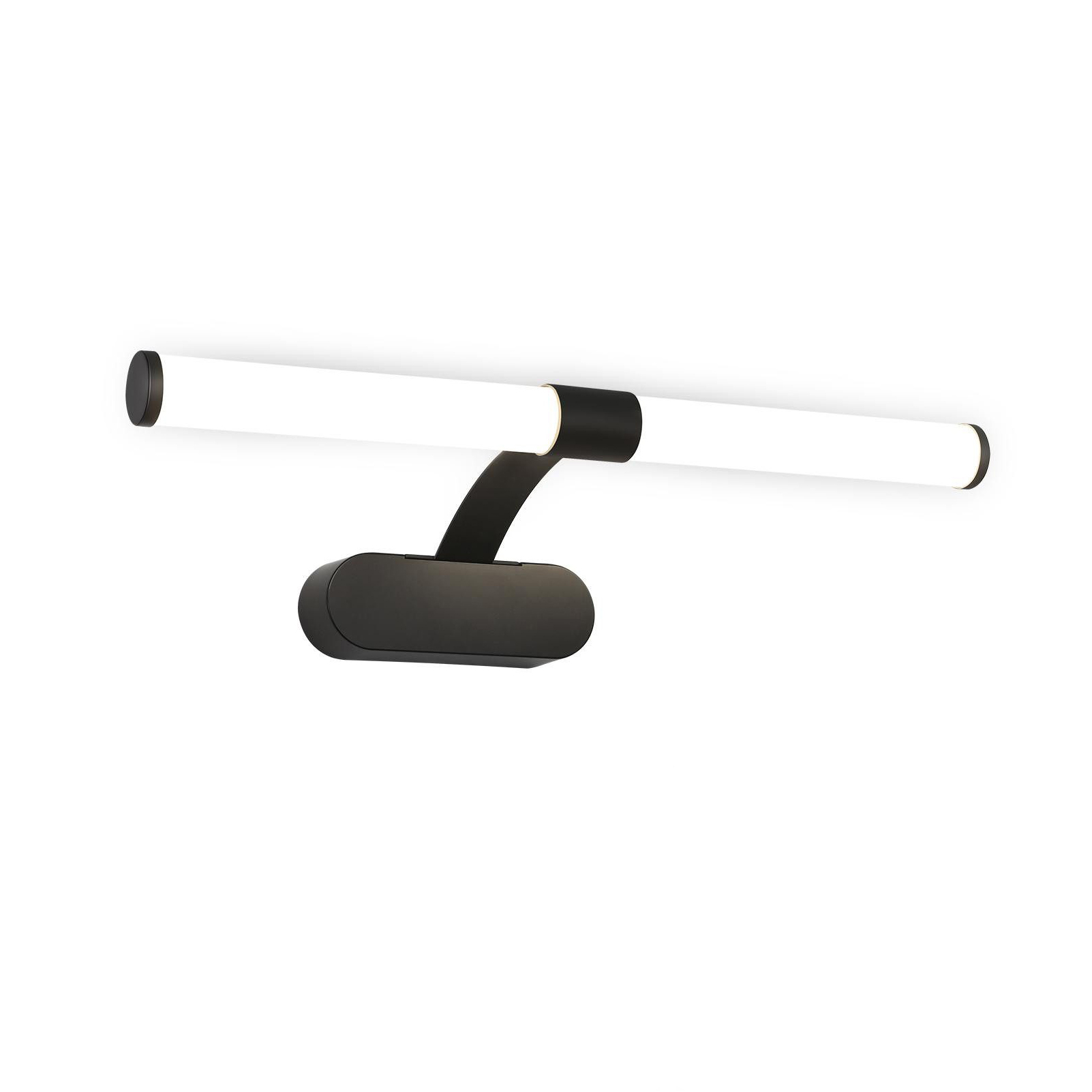 NETTLIFE LED-kylpyhuoneen, seinävalaisin, LED-peilivalaisin, 4000K neutraaliValkoinen, IP44 8W, 60CM - musta, moderni vedenpitävä, seinävalaisin
