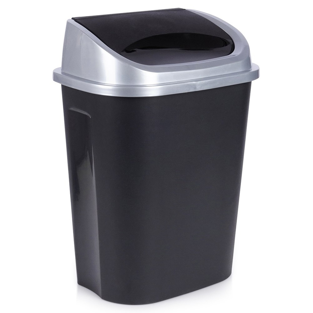 Muovinen roskasäiliö, musta, 25 l