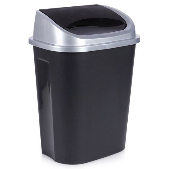 Muovinen roskasäiliö, musta, 25 l