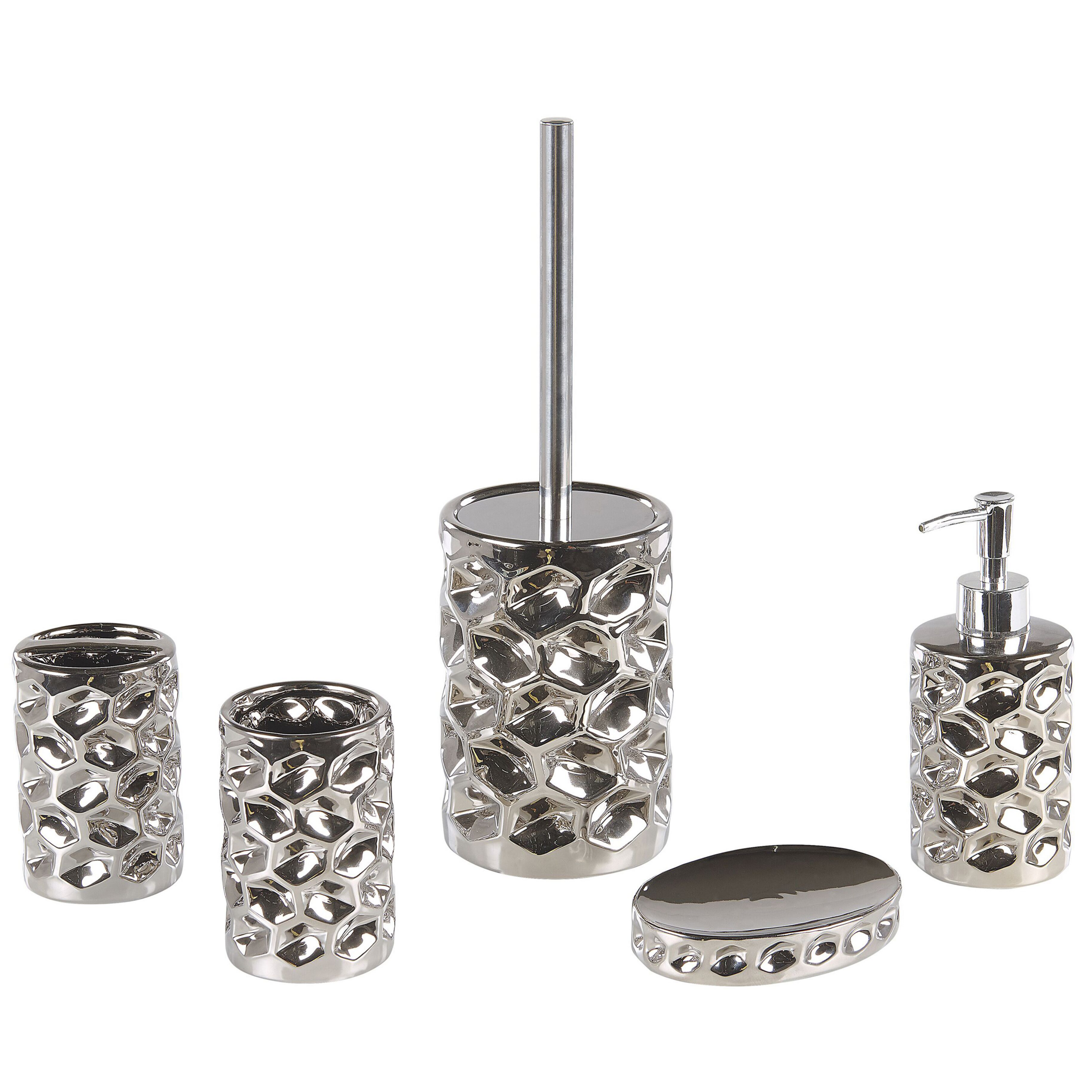 Kylpyhuonesetti 5 osaa TIRUA keramiikka Hopea