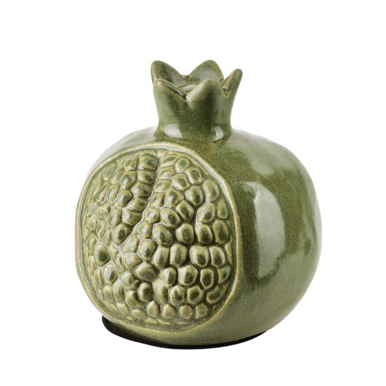 Koristefiguuri keramiikka SAGGIO Granaatti 12x12x13 cm vihreä 1 kpl