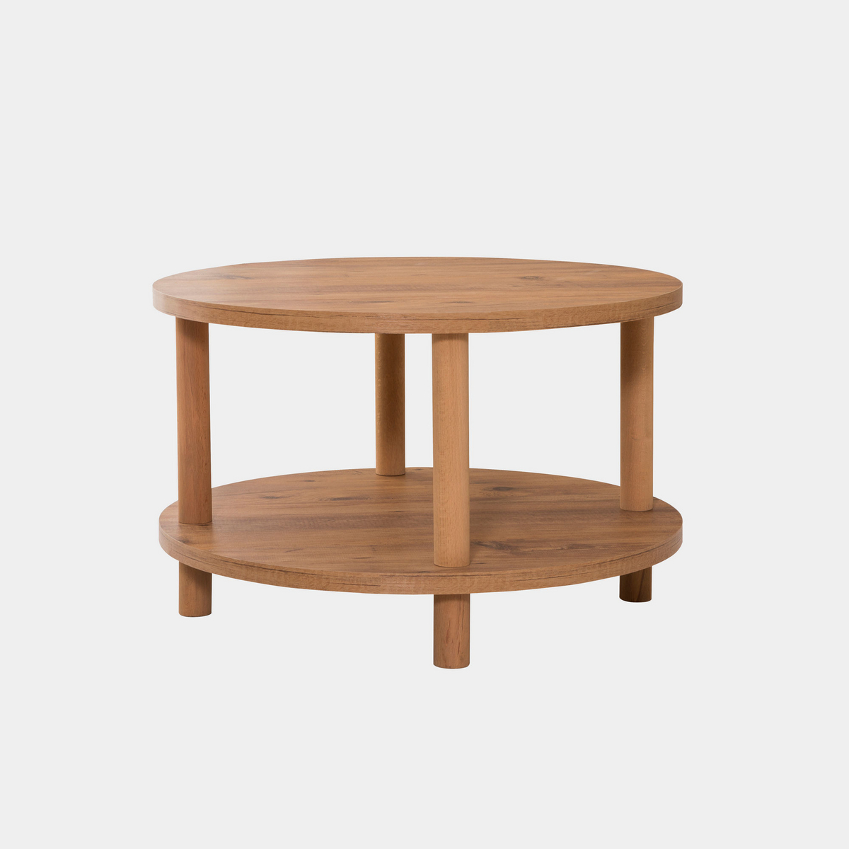 Norda Design Moderni sohvapöytä, 70 cm:n halkaisija, 43,7 cm:n korkeus | 100 % melamiinipinnoitettu, ei tarvita työkaluja