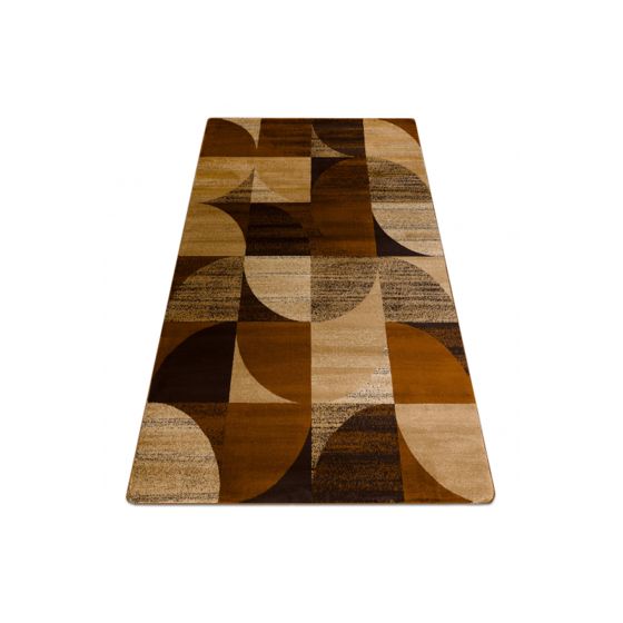 Royal Matto H387 Geometrinen - ruskea / sinappi beige 250x350 cm