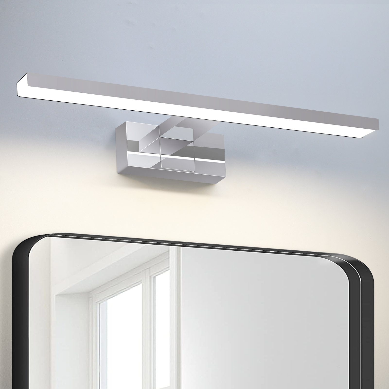 ZMH LED-peilivalaisin kylpyhuoneeseen - moderni valaistus IP44 kromissa