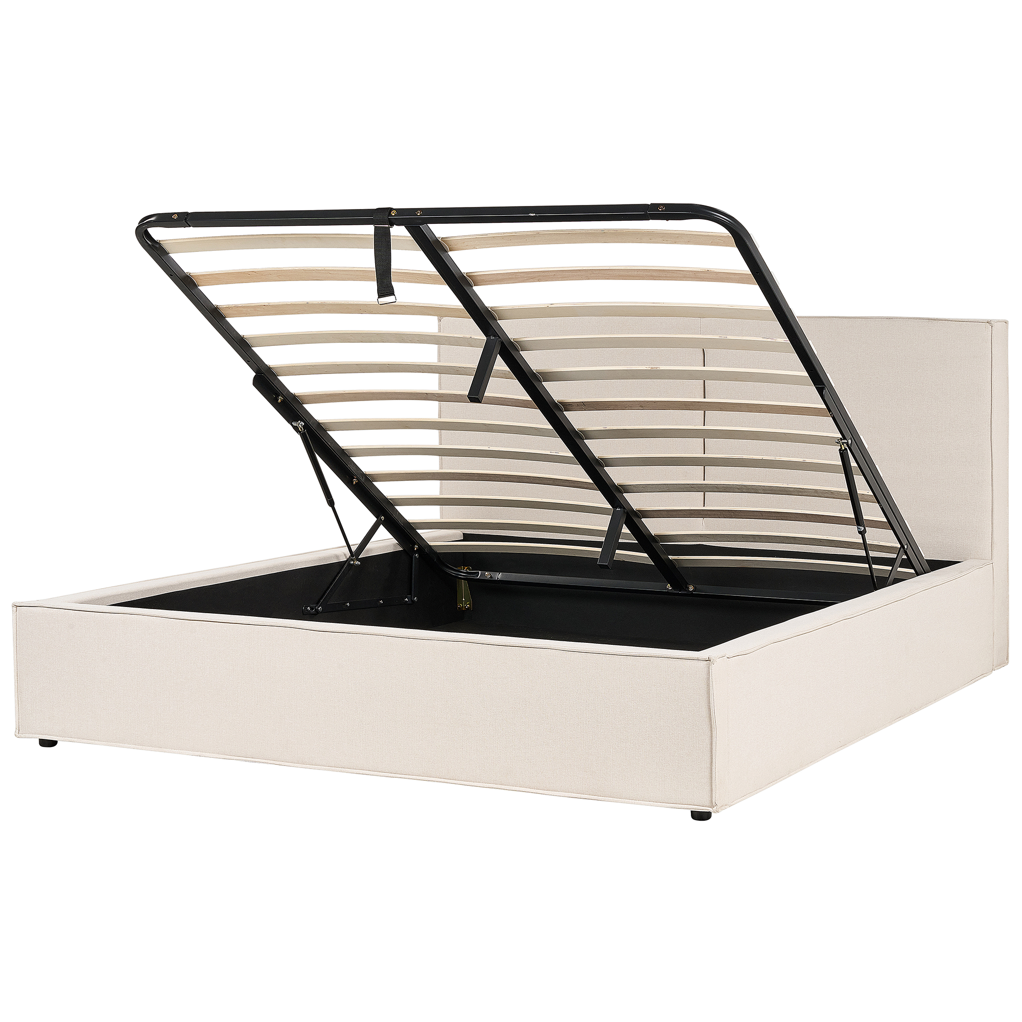 Sänky säilytystilalla kangas MOISSAC 180 x 200 cm Beige