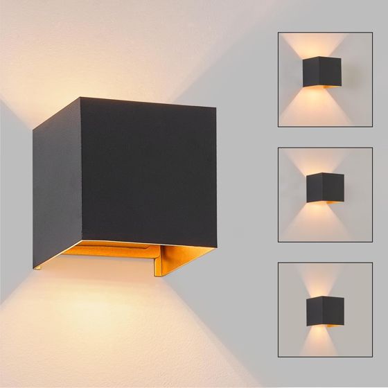 ZMH Sisä- ja ulkokäyttöön tarkoitettu LED-seinävalaisin - Ylös- ja alaspäin valoa antava, IP54-ulkoseinävalaisin