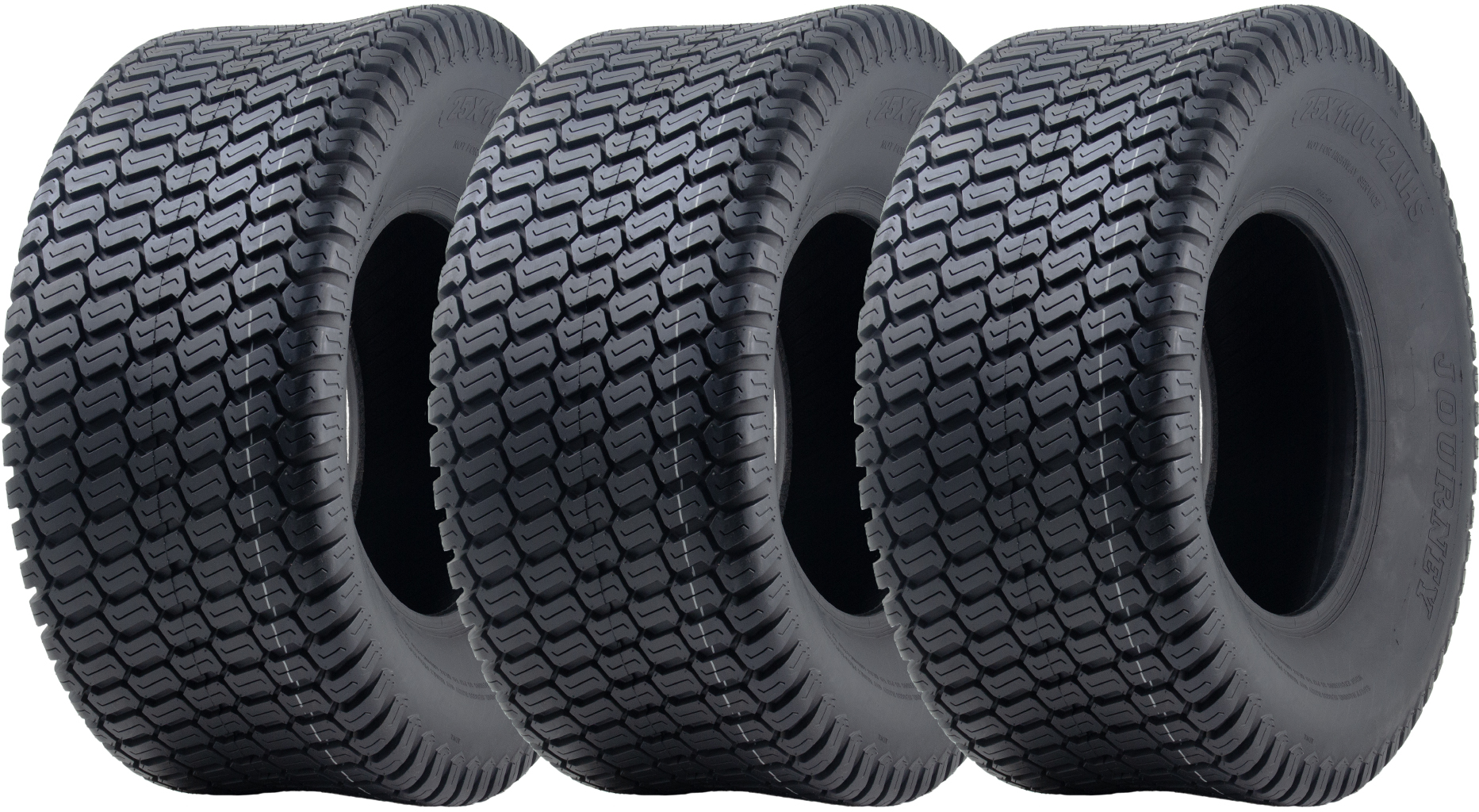 25x11.00-12 ruohonleikkurin rengas, 4-kerroksinen, nurmikko, P332 Wanda (Journey), 828 kg (3 kpl:n sarja)