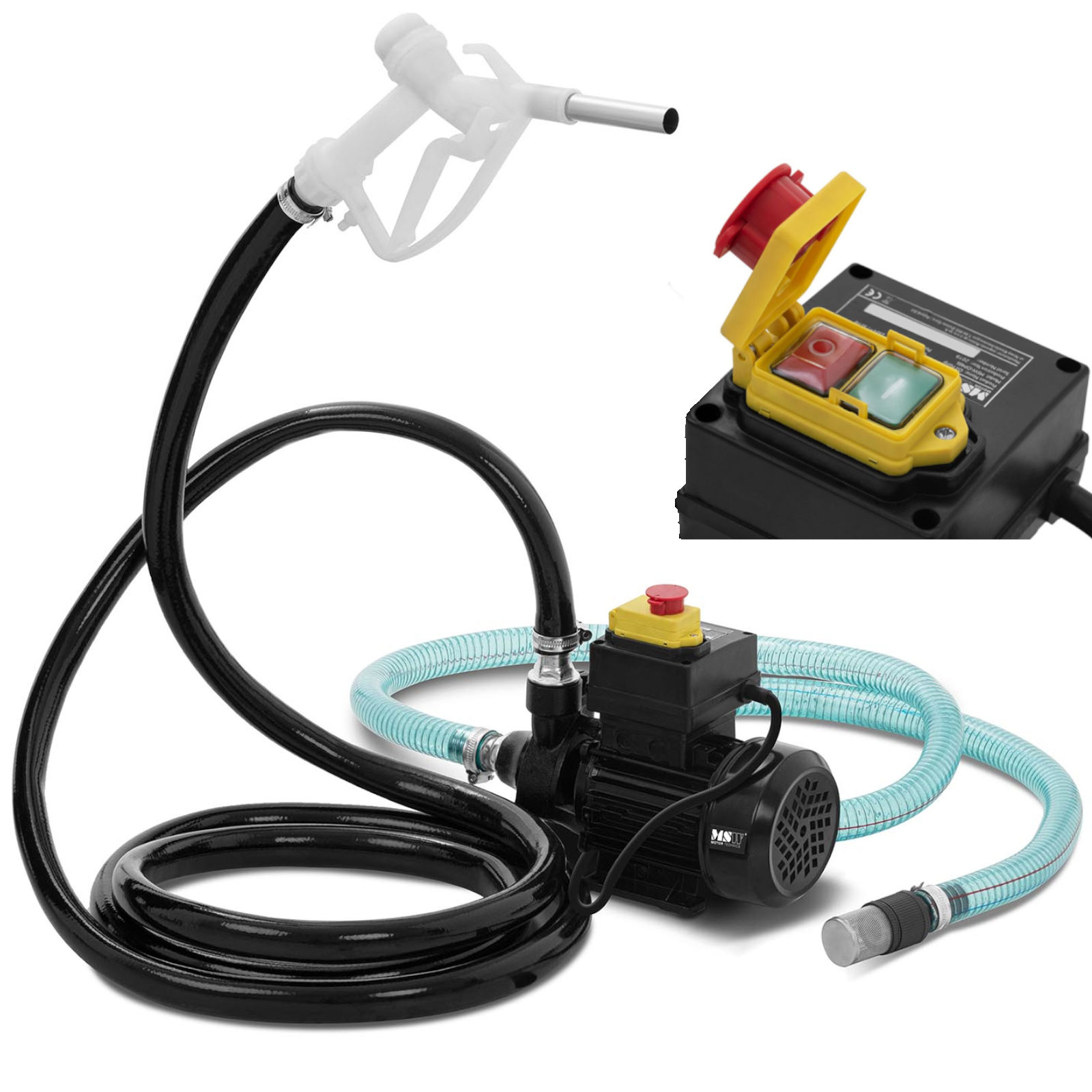 Sähköinen dieselpolttoaineen annostelupumppu KIT IP55 230 V 370 W 40 l/min