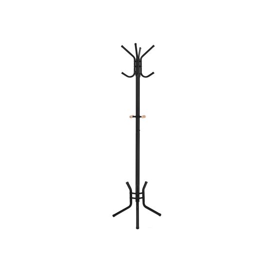 Songmics naulakko, 12 koukkua, 176 cm, musta, RCR17B