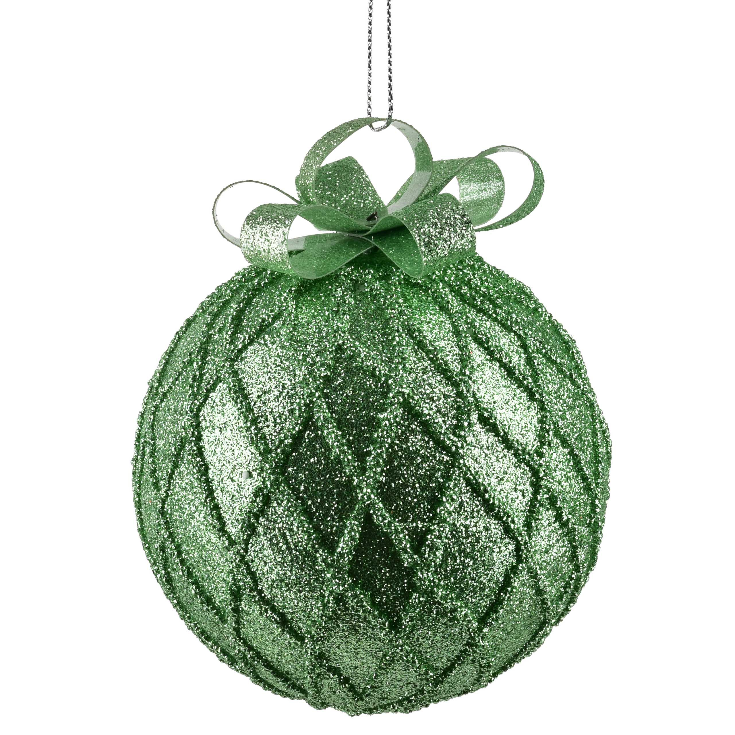 Joulupallo styroksi Santa Lila 10cm koristeltu 1kpl