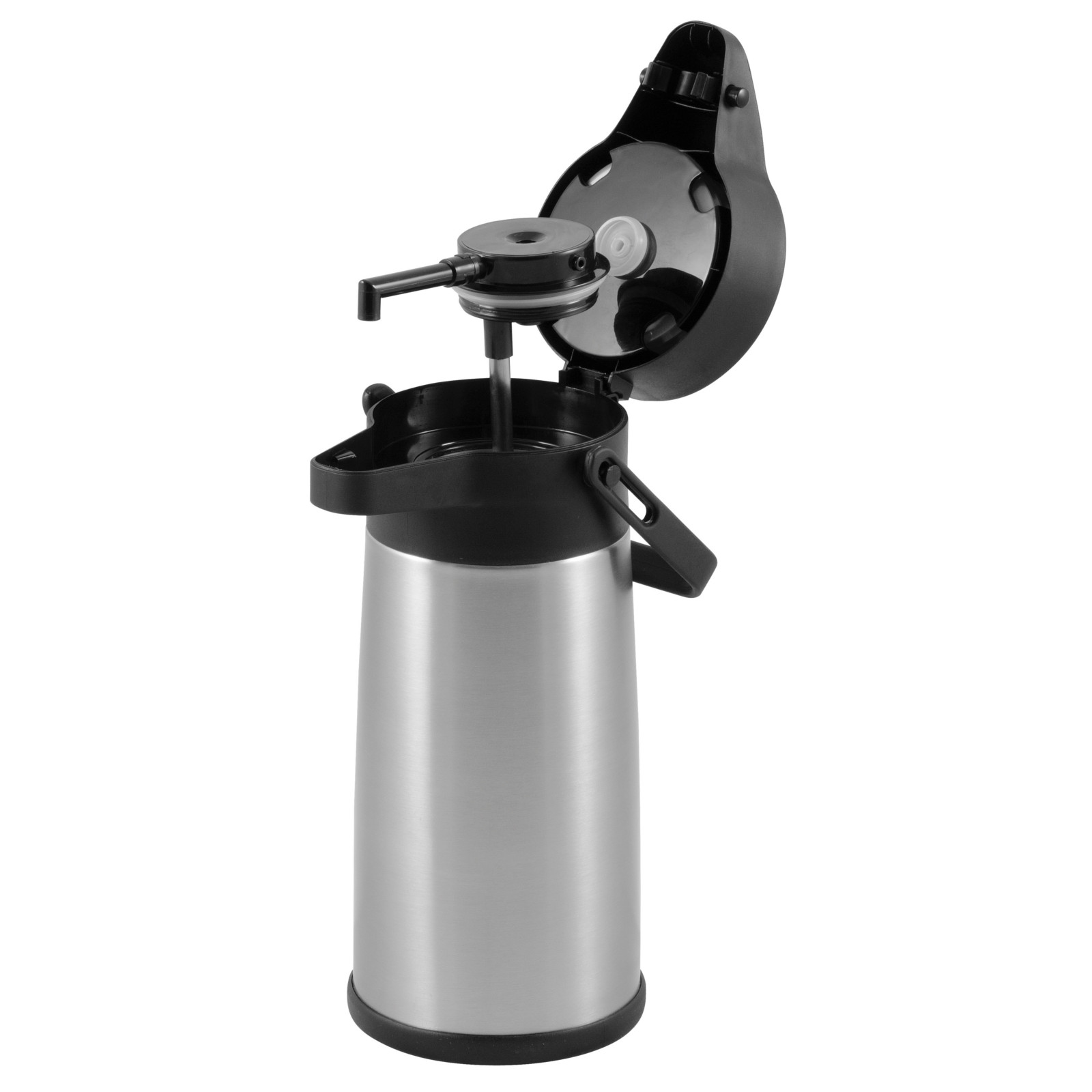 Teräksinen tarjoilutermos kuumaille juomille pumpulla, tilavuus 2,2 l - Hendi 448908