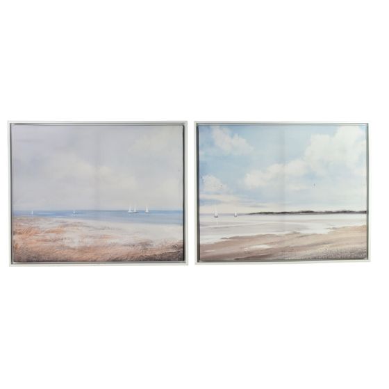 Taulusetti kangas Inga Morze 40x50cm beige sininen 2kpl