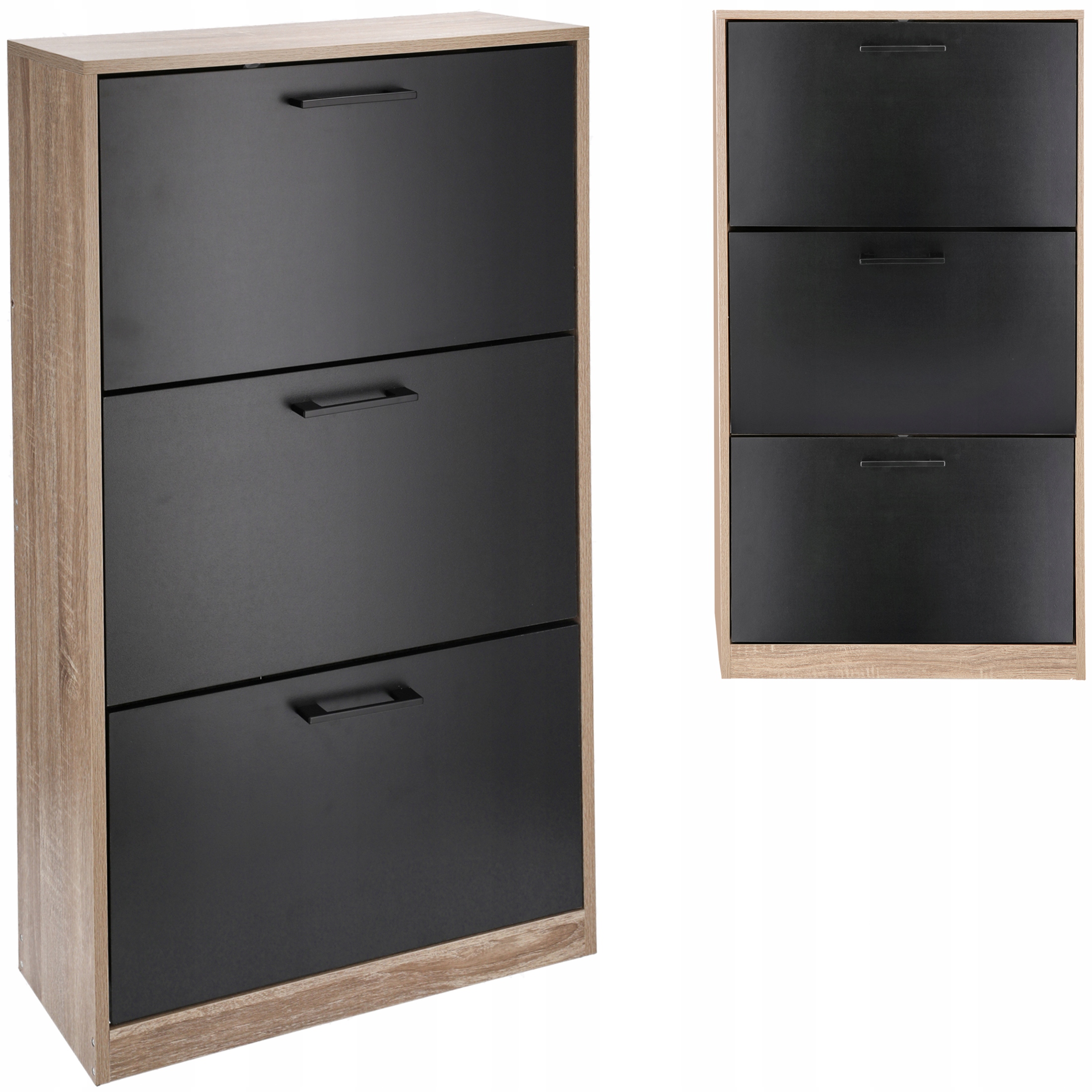 Kenkäkaappi, 3-lokeroinen hylly, KENGÄT, tilava lipasto eteiseen, HYLLY