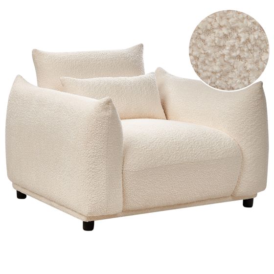 Nojatuoli JAMSA buklee Luonnonvalkoinen